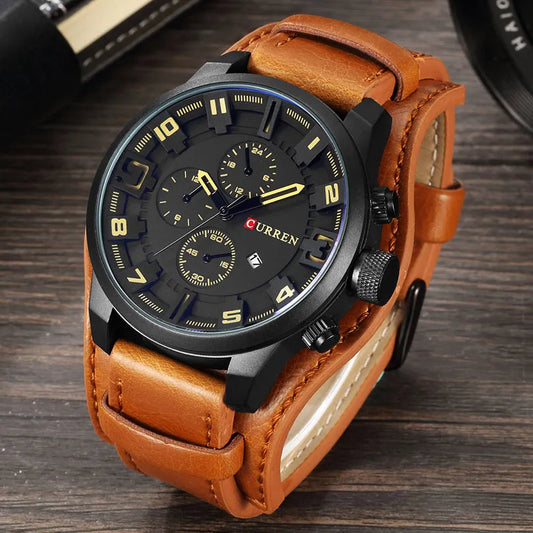 Curren Watches Clock 2018 Top Brand Luxury Army Military Steampunk